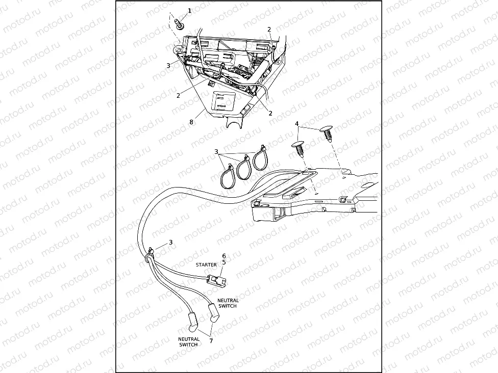 WIRING HARNESS, MAIN, ABS - FLHX, FLHXS AND FLHXST (6 OF 10)
