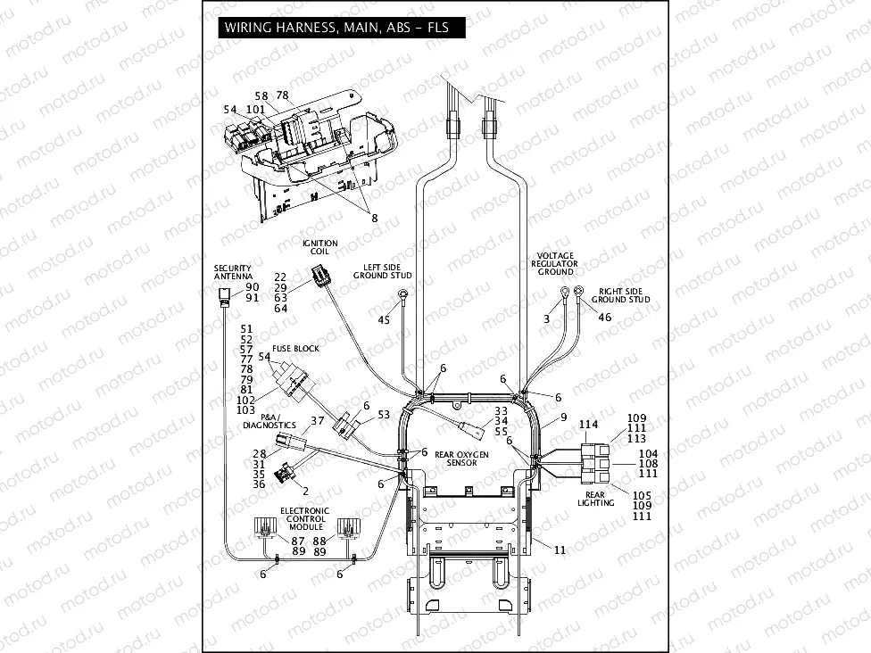 WIRING HARNESS, MAIN, ABS - FLS (3 OF 5)