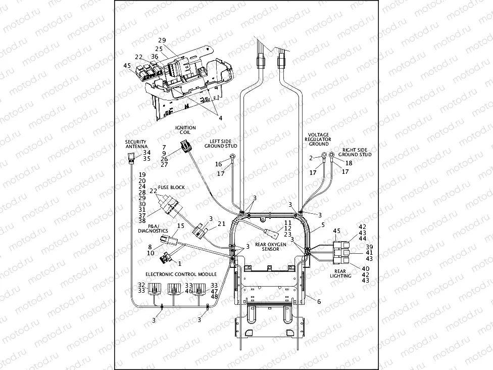 WIRING HARNESS, MAIN, ABS - FLS AND FLSS (3 OF 5)