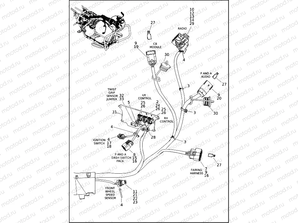 WIRING HARNESS, MAIN, ABS - FLTRK (2 OF 10)