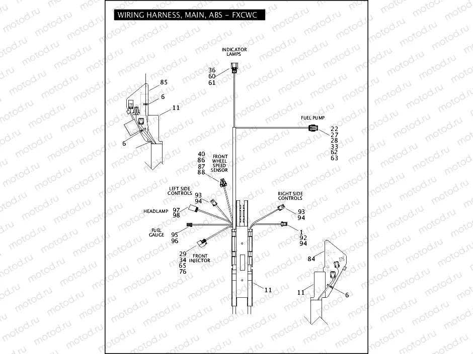 WIRING HARNESS, MAIN, ABS - FXCWC (1 OF 5)