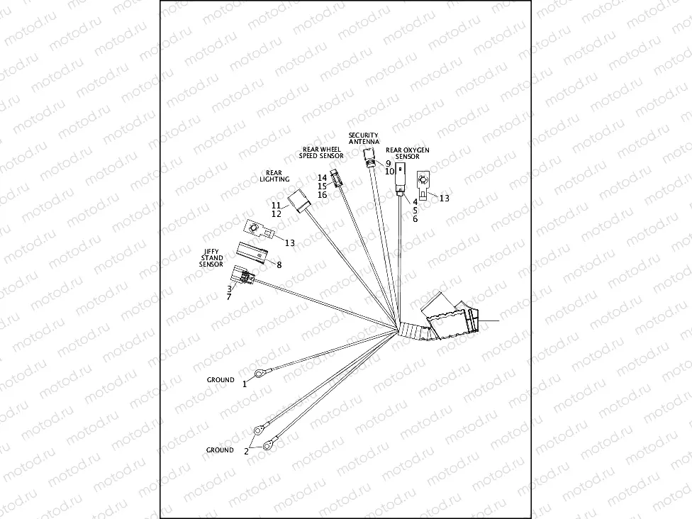 WIRING HARNESS, MAIN, ABS - FXDLS (2 OF 5)