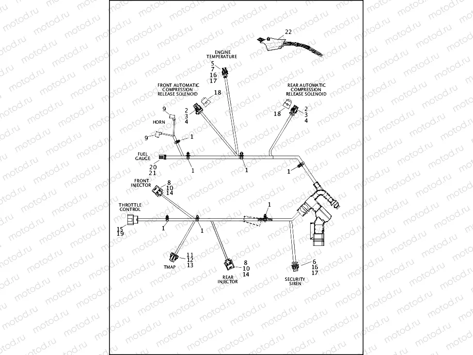 WIRING HARNESS, MAIN, ABS - FXDLS (5 OF 5)