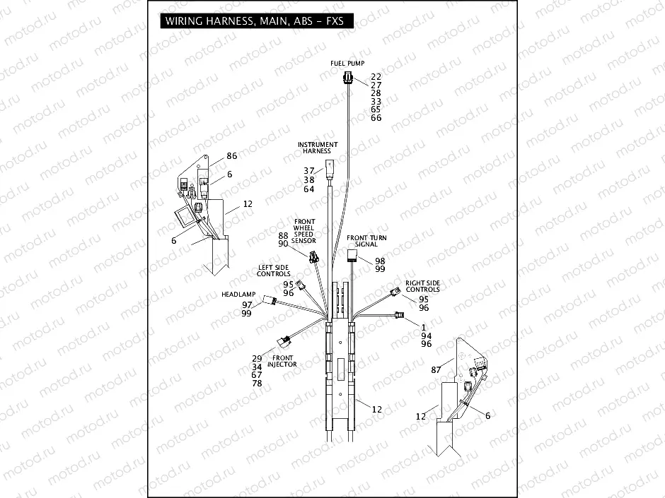 WIRING HARNESS, MAIN, ABS - FXS (1 OF 5)