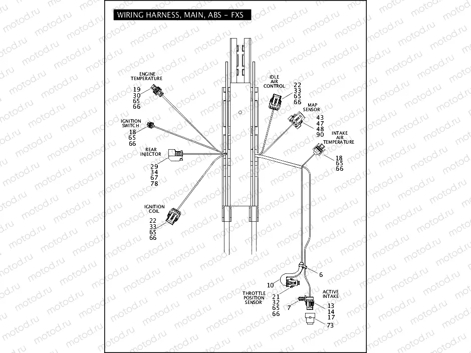WIRING HARNESS, MAIN, ABS - FXS (2 OF 5)