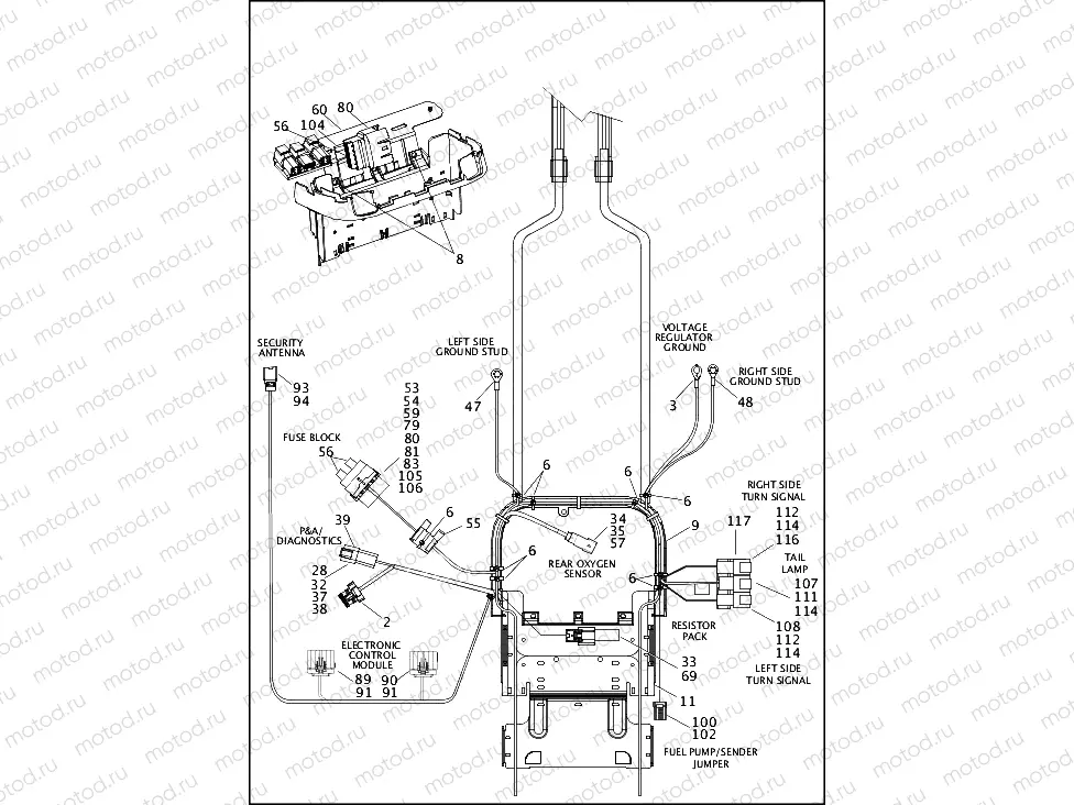 WIRING HARNESS, MAIN, ABS - FXS (3 OF 5)