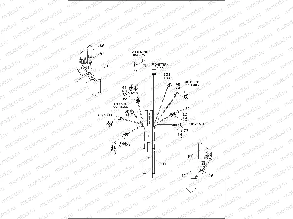 WIRING HARNESS, MAIN, ABS - FXSB (1 OF 5)