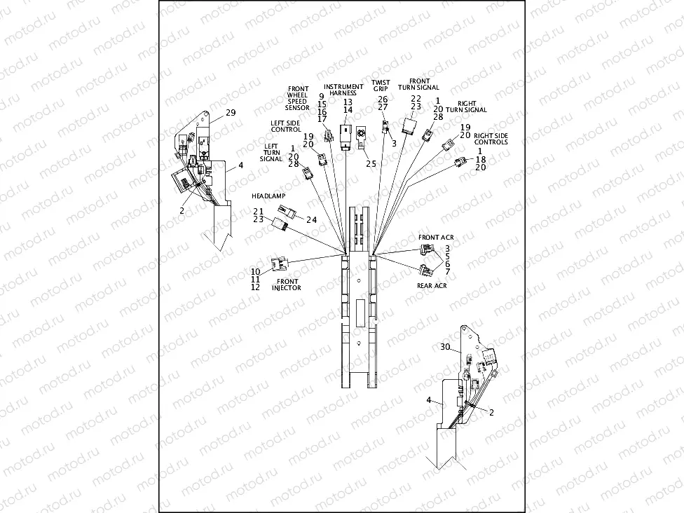 WIRING HARNESS, MAIN, ABS - FXSB (1 OF 5)