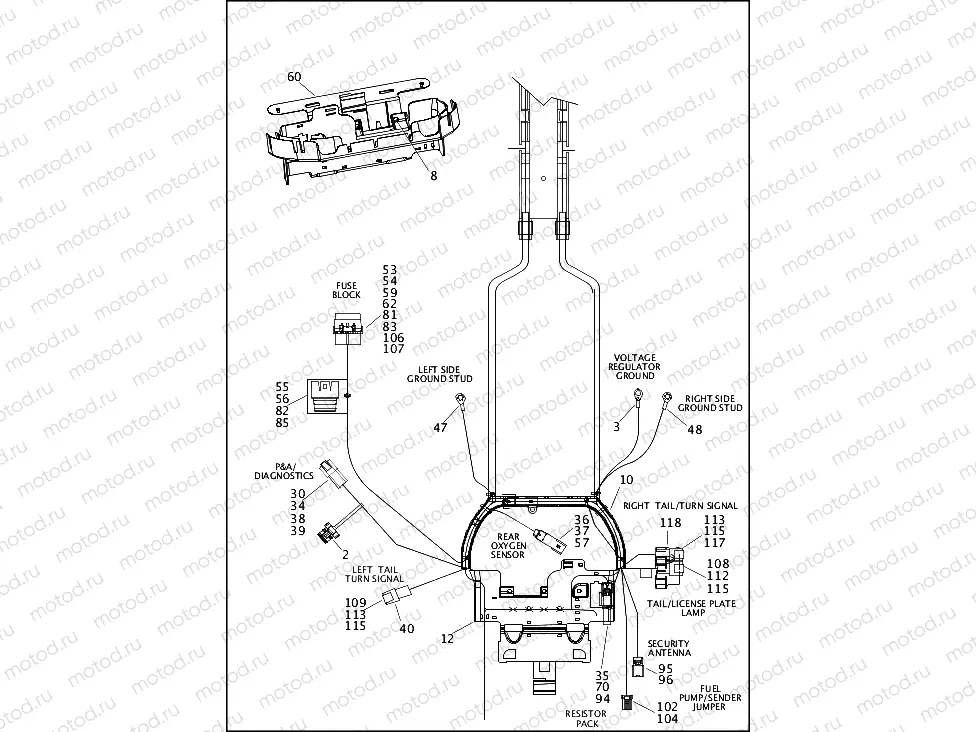 WIRING HARNESS, MAIN, ABS - FXSB (3 OF 5)