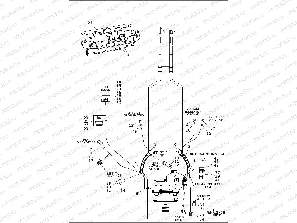 WIRING HARNESS, MAIN, ABS - FXSB (3 OF 5)