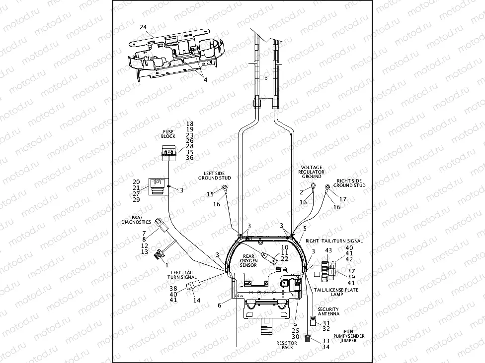 WIRING HARNESS, MAIN, ABS - FXSB (3 OF 5)