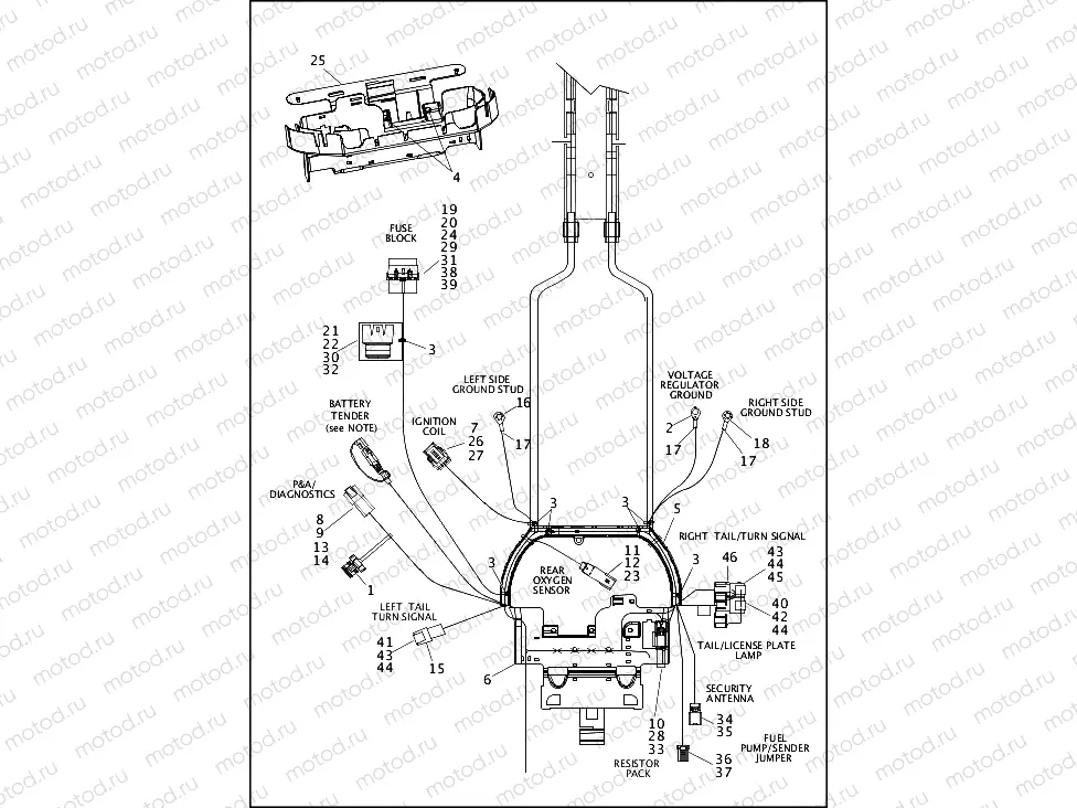 WIRING HARNESS, MAIN, ABS - FXSB (3 OF 5)