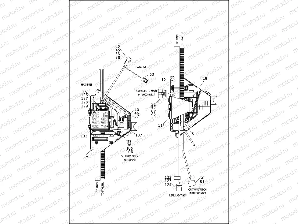 WIRING HARNESS, MAIN, ABS (NON-FAIRING MODELS) (4 OF 5)
