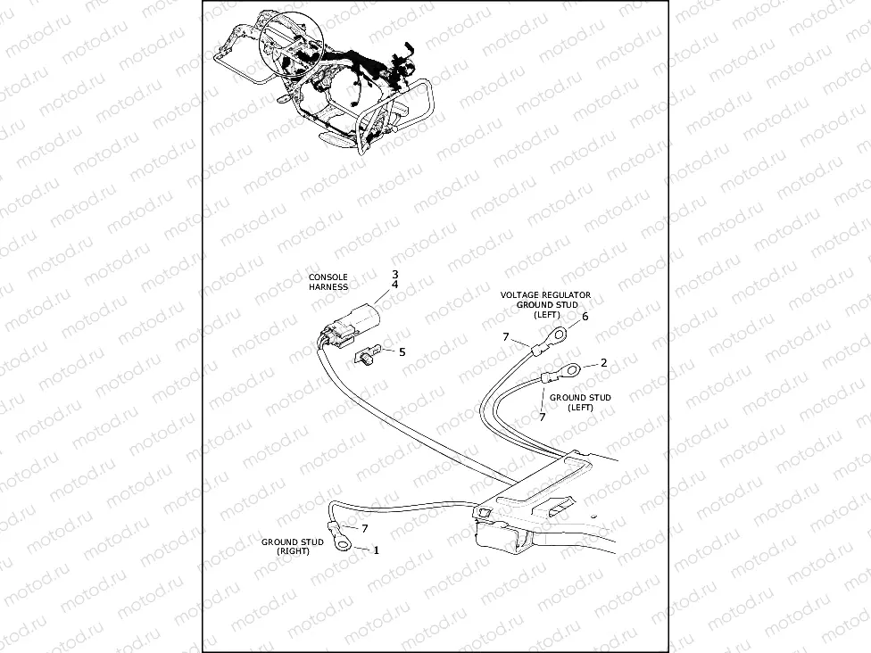 WIRING HARNESS, MAIN - FLHR, FLHRXS (5 OF 10)