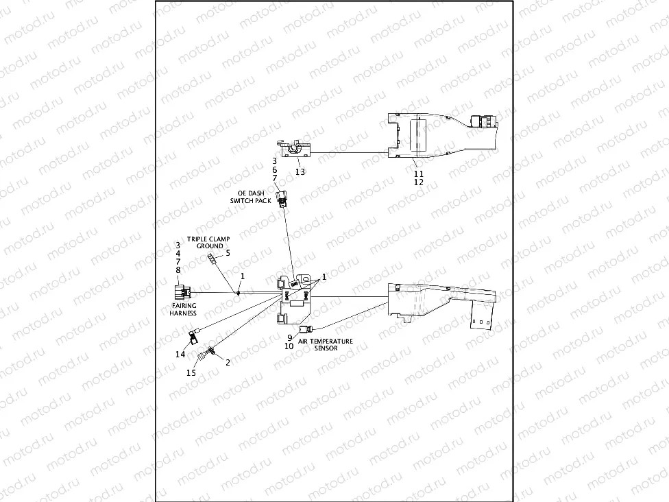 WIRING HARNESS, MAIN - FLHTCUTG (1 OF 8)