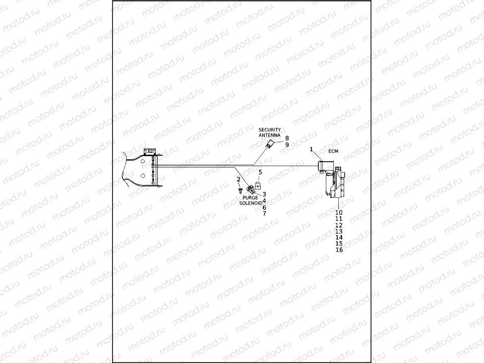 WIRING HARNESS, MAIN - FLHTCUTG (4 OF 9)