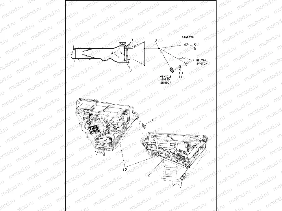 WIRING HARNESS, MAIN - FLHTCUTG (6 OF 9)