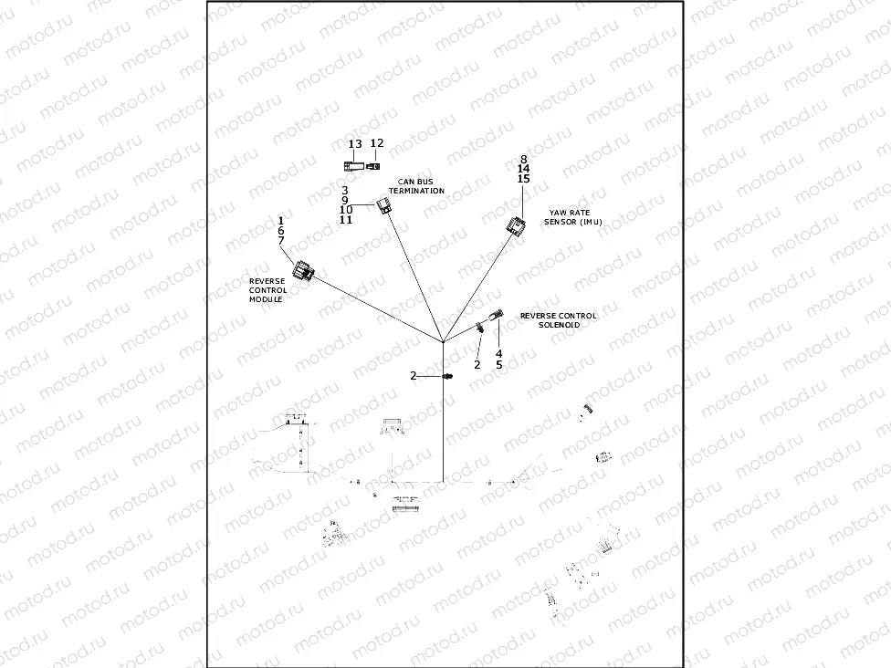 WIRING HARNESS, MAIN - FLHTCUTG (9 OF 9)
