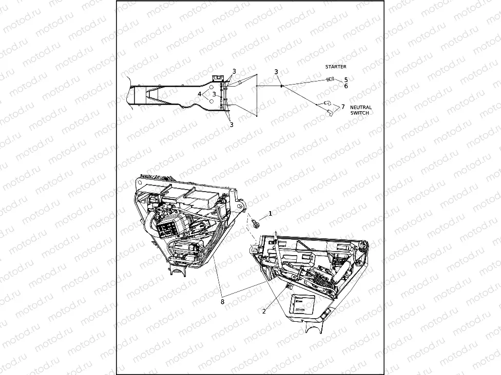 WIRING HARNESS, MAIN - FLHTCUTG, FLHTCUTGANV (6 OF 10)