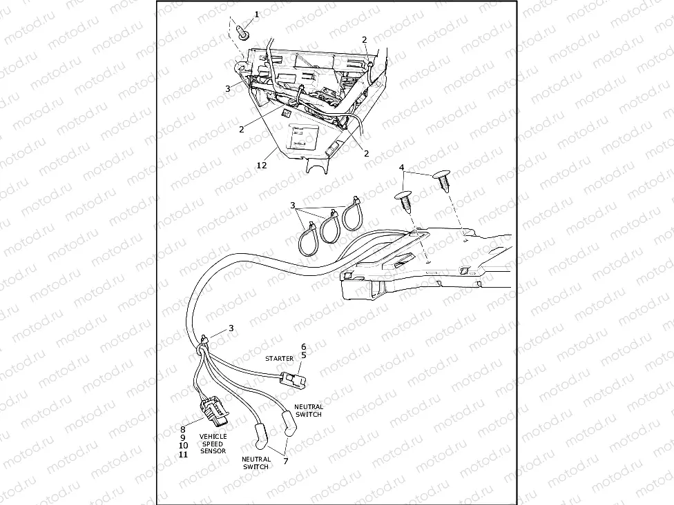 WIRING HARNESS, MAIN - FLHTK (6 OF 10)