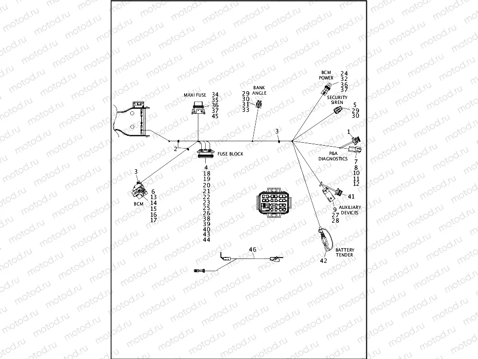 WIRING HARNESS, MAIN - FLRT (8 OF 8)