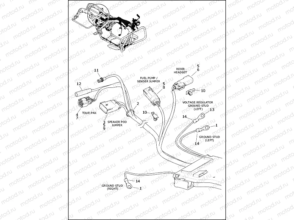 WIRING HARNESS, MAIN - FLTRK (5 OF 10)
