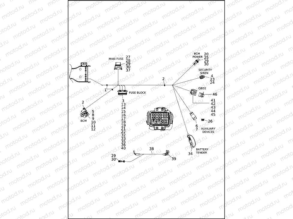 WIRING HARNESS, MAIN - FLTRT (8 OF 9)