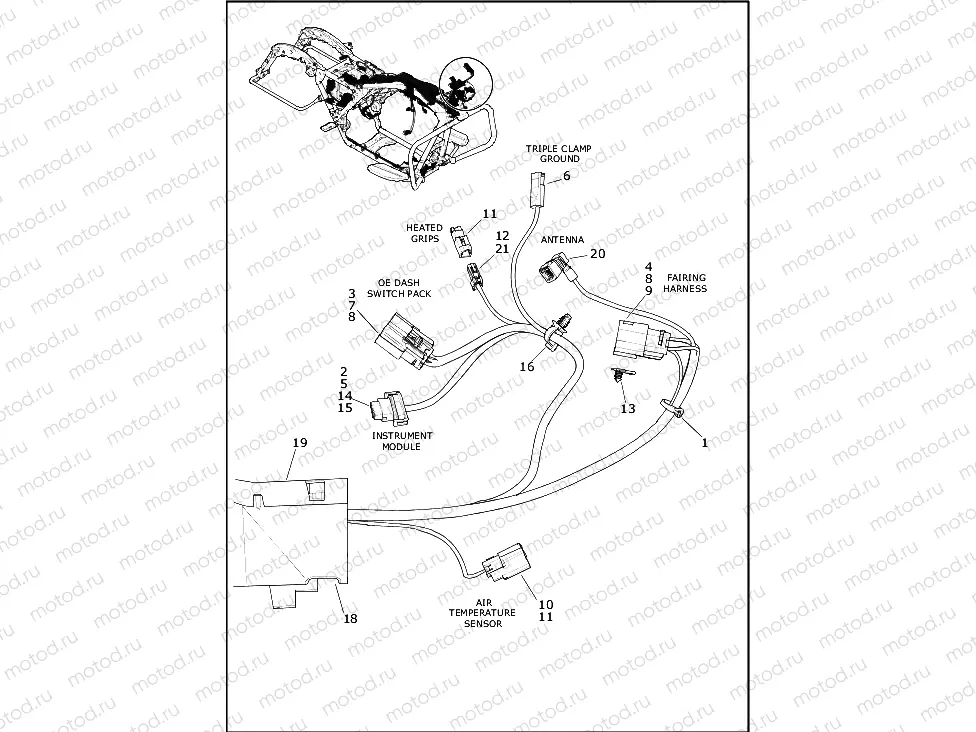 WIRING HARNESS, MAIN - FLTRX, FLTRXS (1 OF 10)