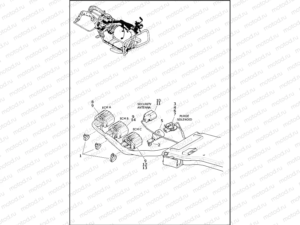 WIRING HARNESS, MAIN - FLTRX, FLTRXS (4 OF 10)