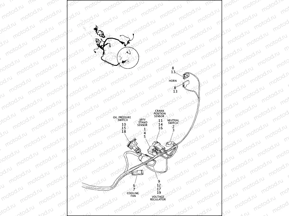 WIRING HARNESS, MAIN (FRONT LOWER)