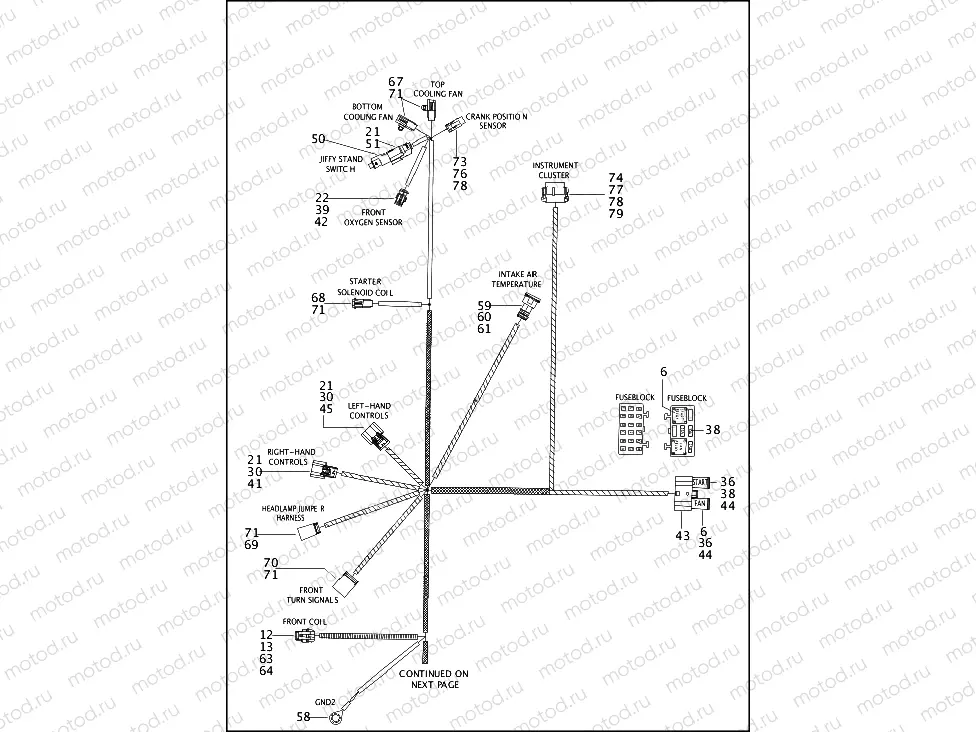 WIRING HARNESS, MAIN - NON ABS (1 OF 3)
