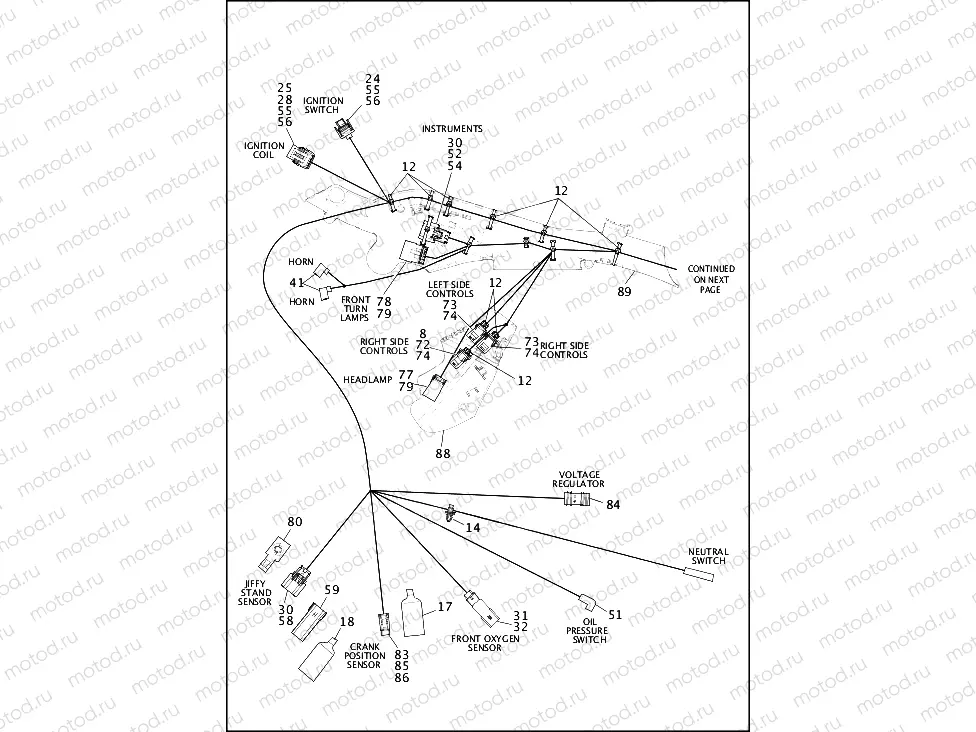 WIRING HARNESS, MAIN, NON-ABS (1 OF 4)