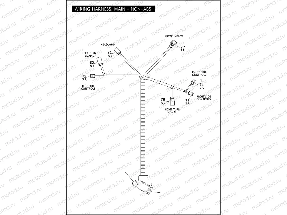 WIRING HARNESS, MAIN, NON-ABS (1 OF 5)