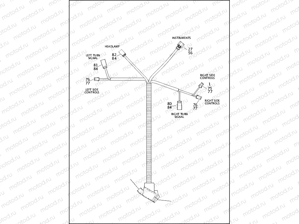 WIRING HARNESS, MAIN, NON-ABS (1 OF 5)