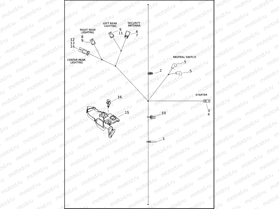 WIRING HARNESS, MAIN, NON-ABS (2 OF 4)