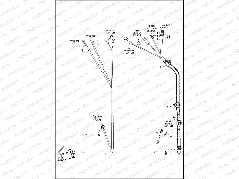 WIRING HARNESS, MAIN, NON-ABS (3 OF 7)