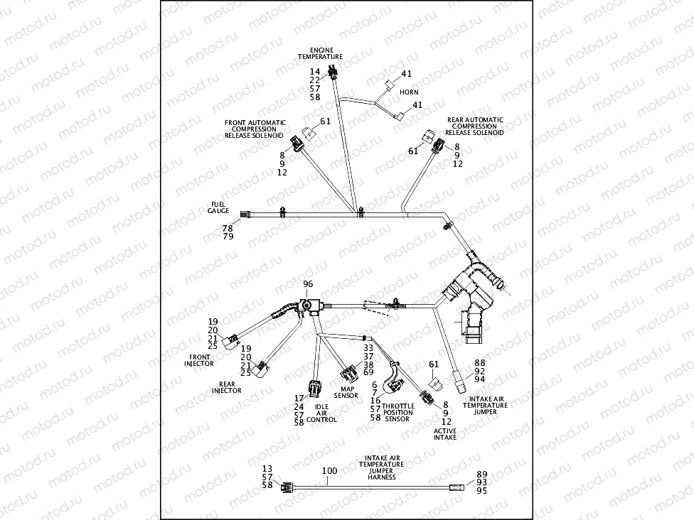 WIRING HARNESS, MAIN, NON-ABS (5 OF 5)