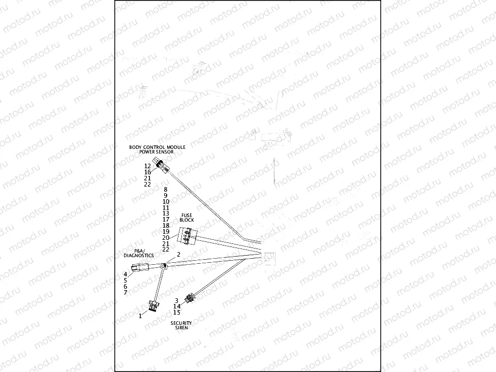 WIRING HARNESS, MAIN, NON-ABS (5 OF 6)