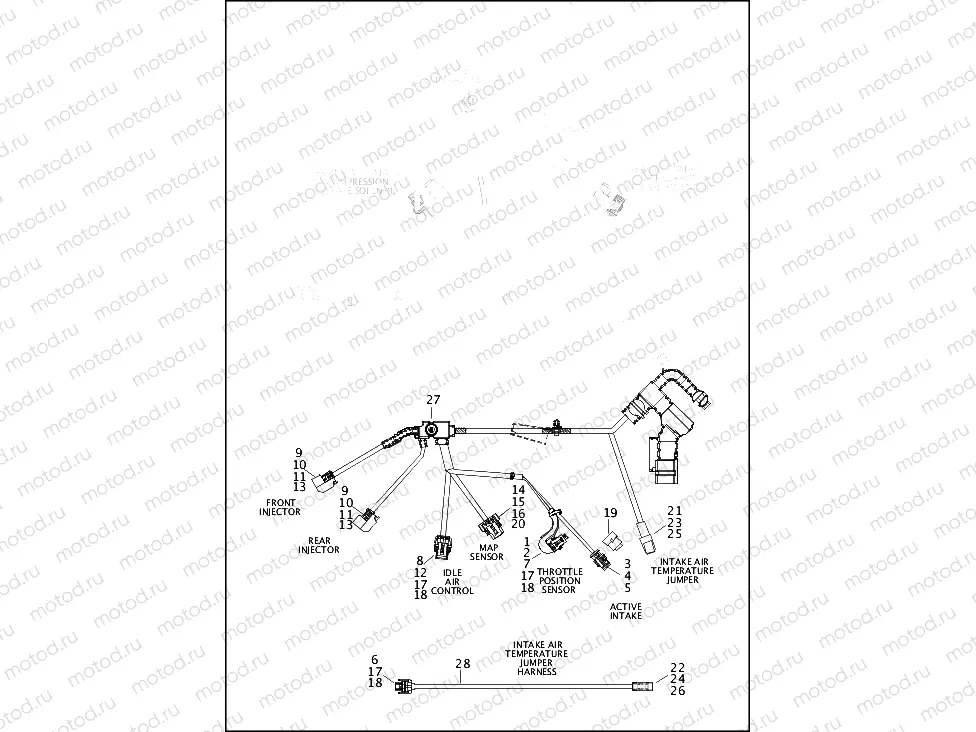 WIRING HARNESS, MAIN, NON-ABS (6 OF 7)