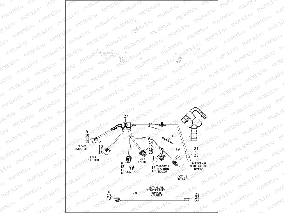 WIRING HARNESS, MAIN, NON-ABS (6 OF 7)