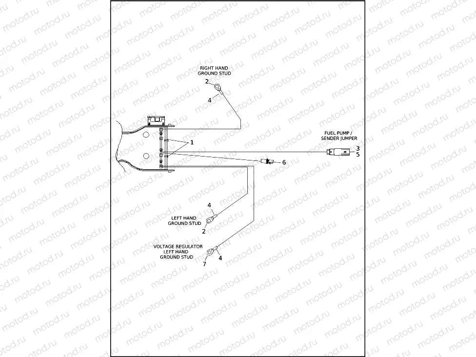 WIRING HARNESS, MAIN, NON-ABS - FLHX (5 OF 8)