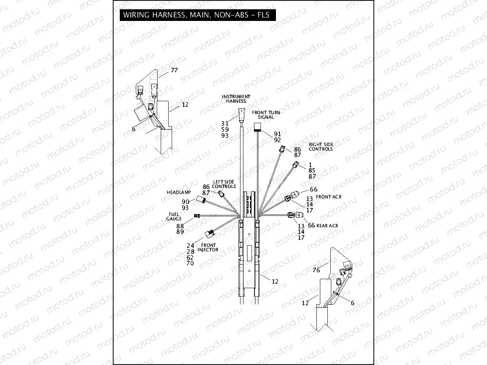 WIRING HARNESS, MAIN, NON-ABS - FLS (1 OF 5)