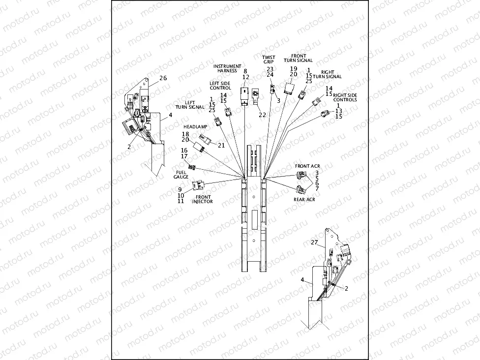 WIRING HARNESS, MAIN, NON-ABS - FLS (1 OF 5)