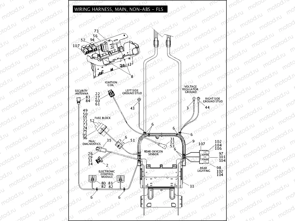WIRING HARNESS, MAIN, NON-ABS - FLS (3 OF 5)