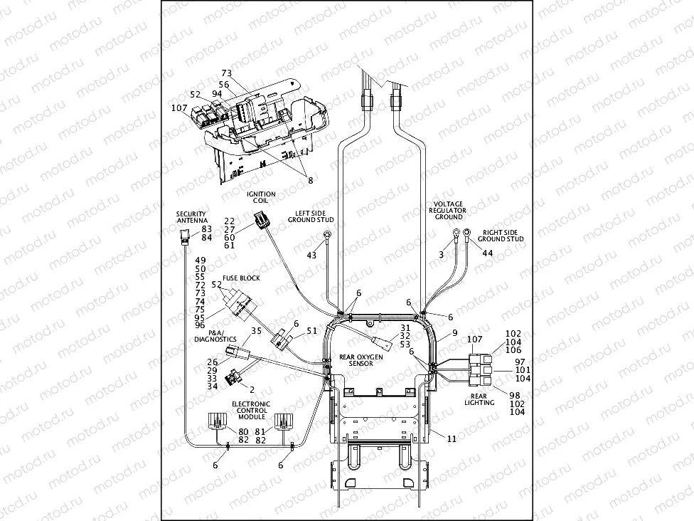 WIRING HARNESS, MAIN, NON-ABS - FLS (3 OF 5)