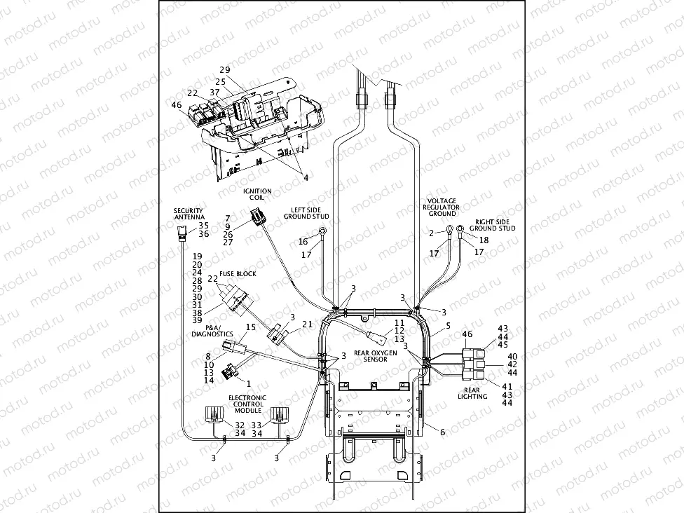 WIRING HARNESS, MAIN, NON-ABS - FLS (3 OF 5)