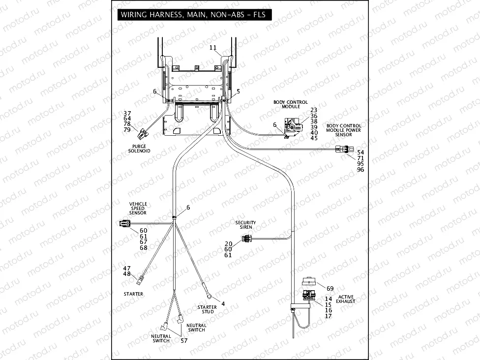 WIRING HARNESS, MAIN, NON-ABS - FLS (4 OF 5)