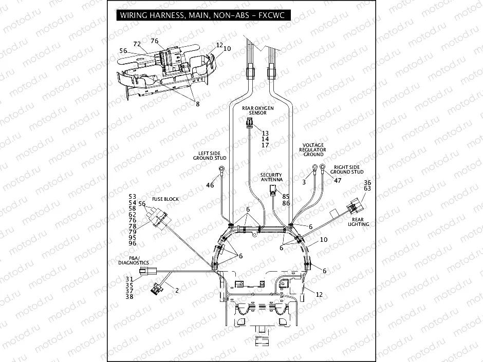 WIRING HARNESS, MAIN, NON-ABS - FXCWC (3 OF 5)