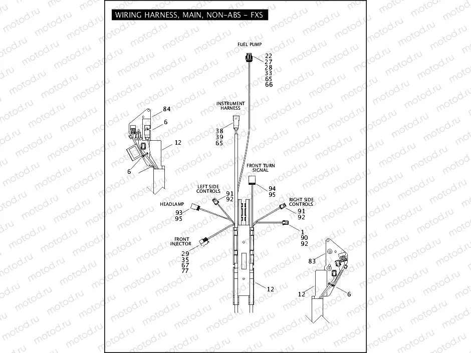 WIRING HARNESS, MAIN, NON-ABS - FXS (1 OF 5)