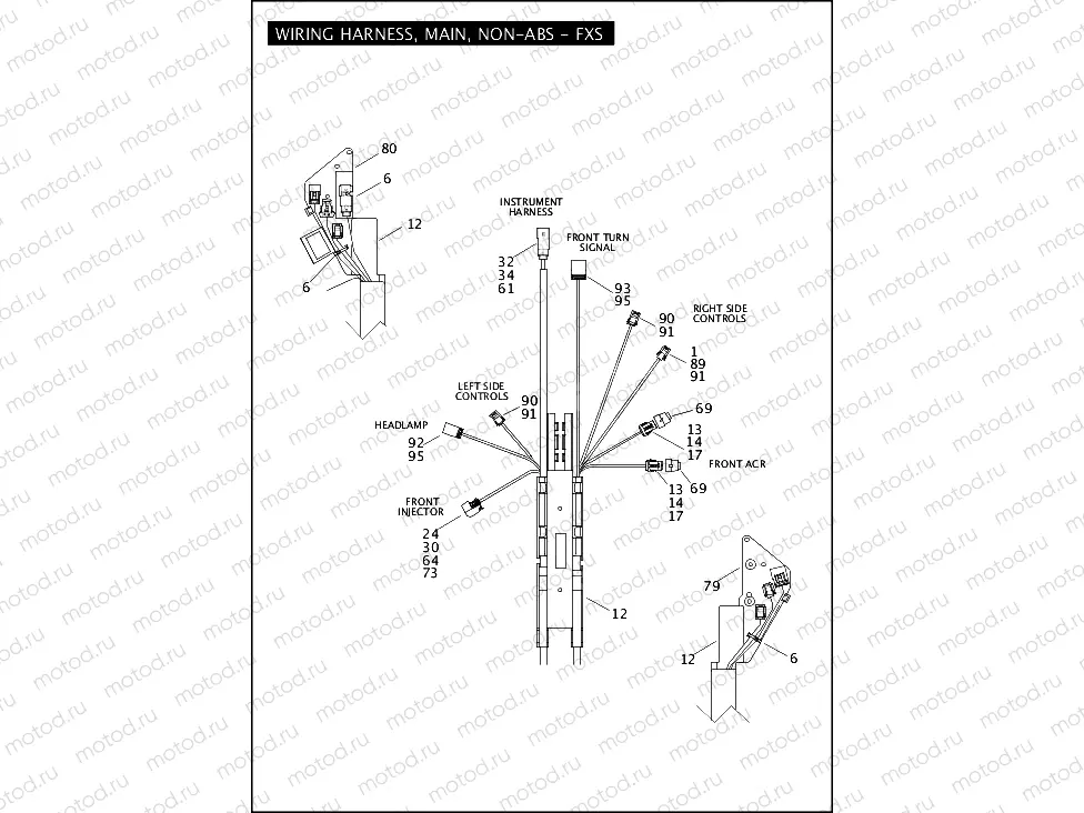 WIRING HARNESS, MAIN, NON-ABS - FXS (1 OF 5)